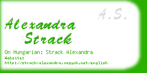 alexandra strack business card